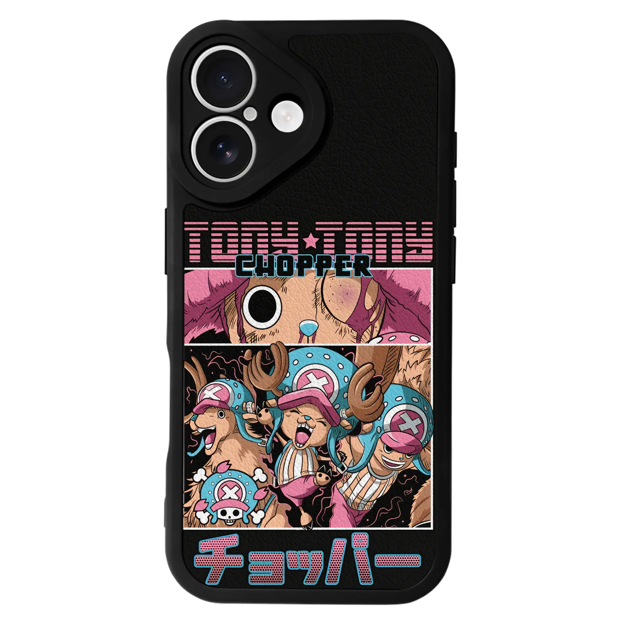 ワンピース グッズ トニートニー・チョッパー - IPhone 16シリーズ対応 ・ シリコンスマホケース ・ レザー調 ・ 高精度フィット ・ 耐衝撃 ・ ワイヤレス充電対応 ・ 精密カット